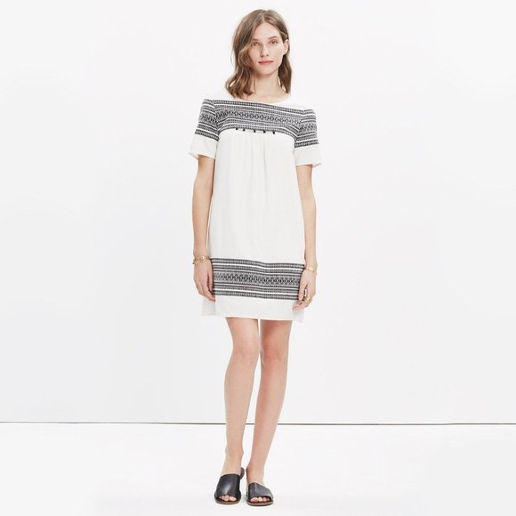 Madewell Dresses New Madewell Cabana Jacquard Shift Dress Poshmark